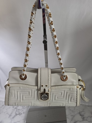 Versace white quilted patent - versace,
