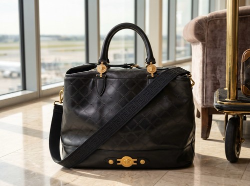 Gianni versace tote bag black - tote,